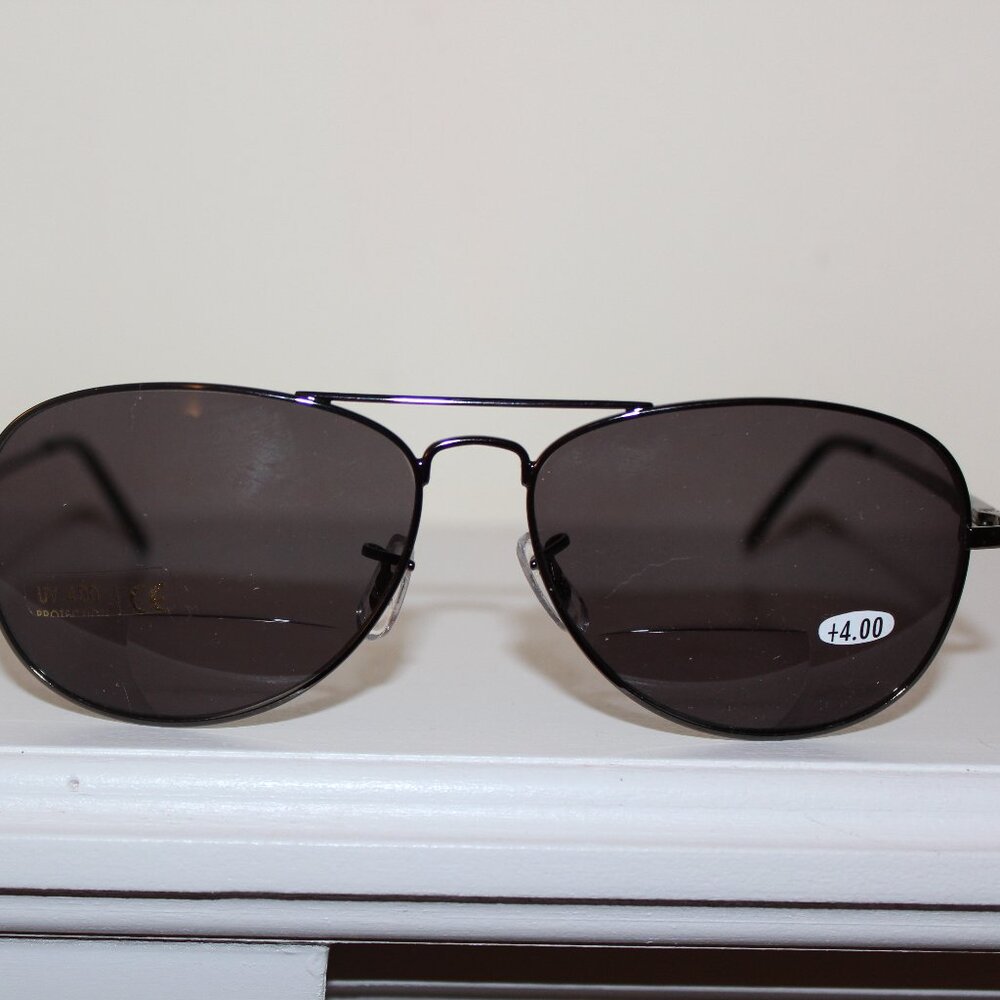 Ron's Optical Reading Bifocal Sunglasses +4.00 (maverick)